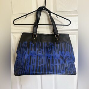 LAMB Gwen Stefani Y2K Vintage Rock 2000 Barcode Dripping Paint Tote Bag **RARE**